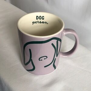 Room Essentials Purple Dog Person Mug  NWOT